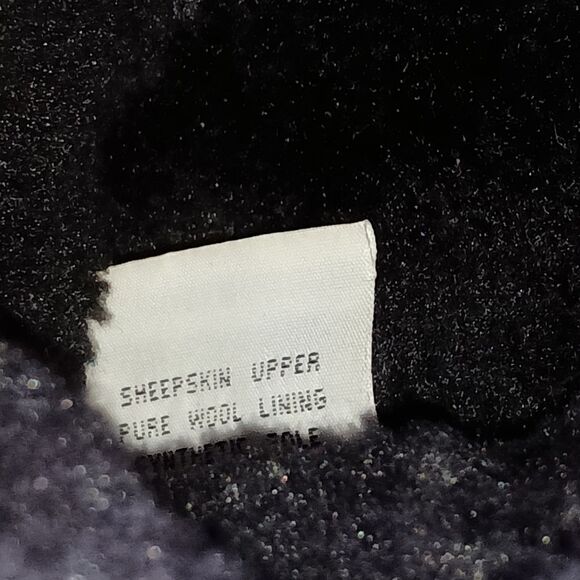 Ugg Classic Short Boot US Sz 7 Black Suede Wool Sheepskin Y2K Bootie Womens - Picture 13 of 16